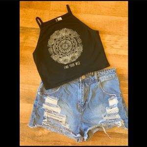 COTTON ON -The Flash Back High Rise Shorts, Size 8